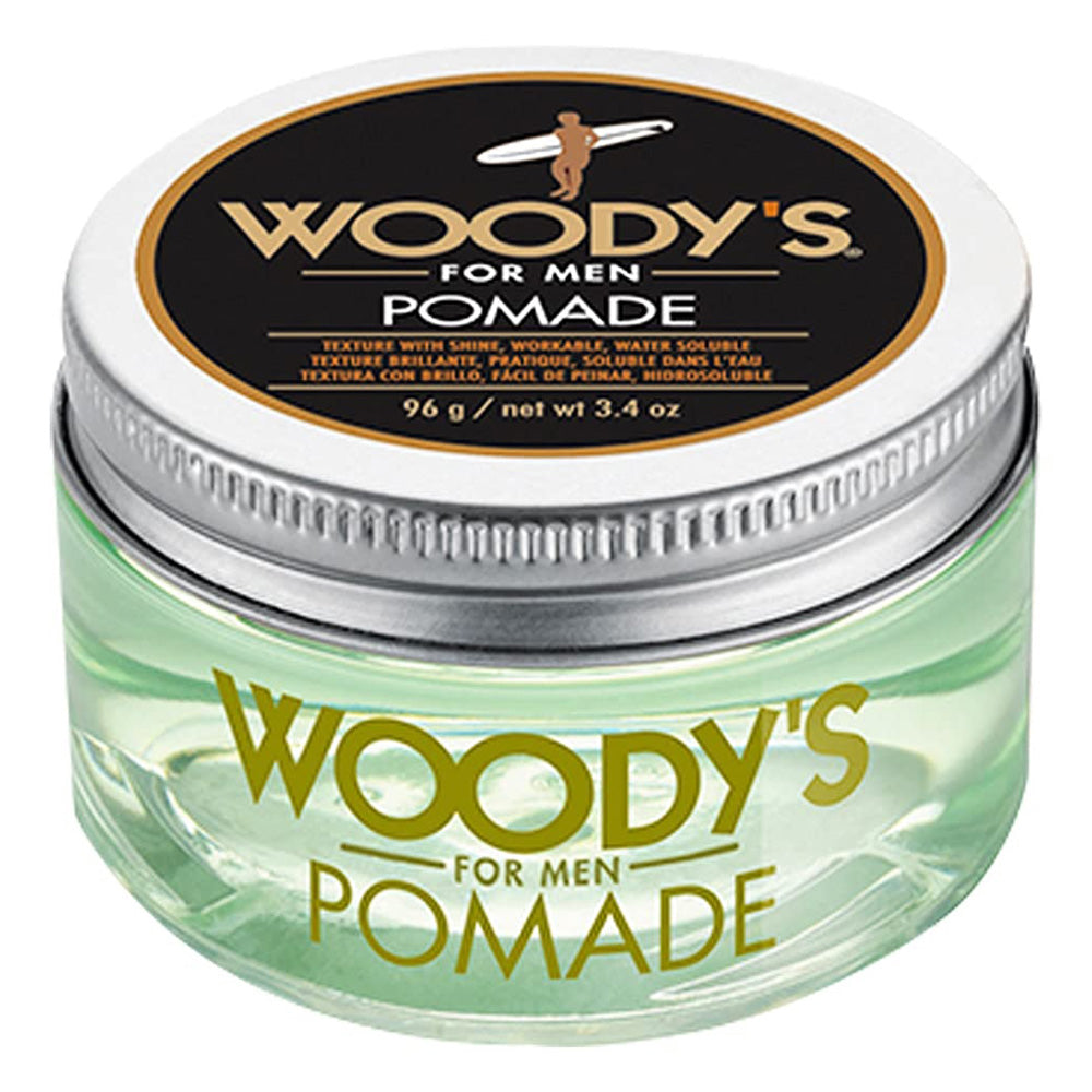 Woodys Hair Styling Pomade for Men Shine and Flexible Hold 3.4Oz (96g)